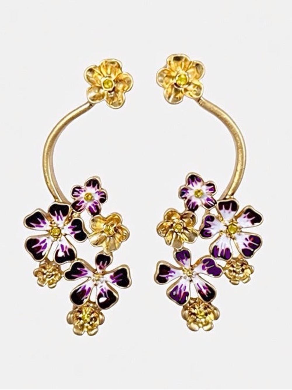 Oscar de la Renta Hydrangea Earrings